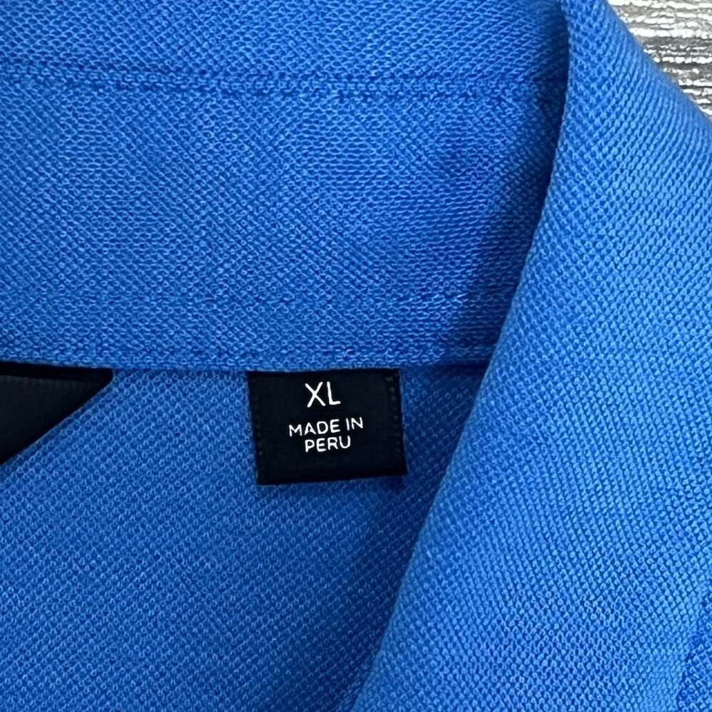 Travis Mathew Polo Shirt Men’s Size XL Solid Blue Golf Casual Performance - Picture 11 of 14